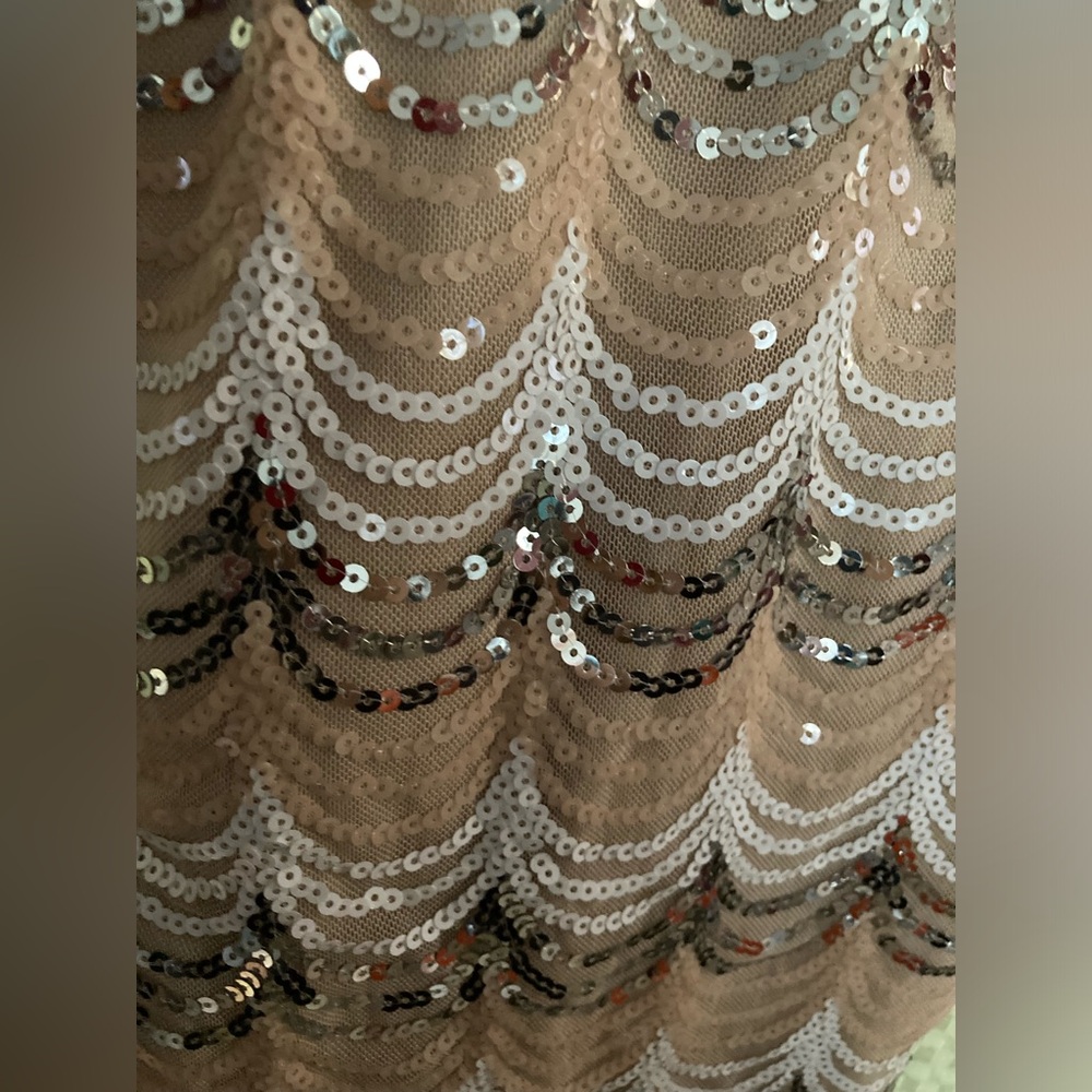 Crystal Doll sequin halter dress sz 11 junior - Picture 7 of 10